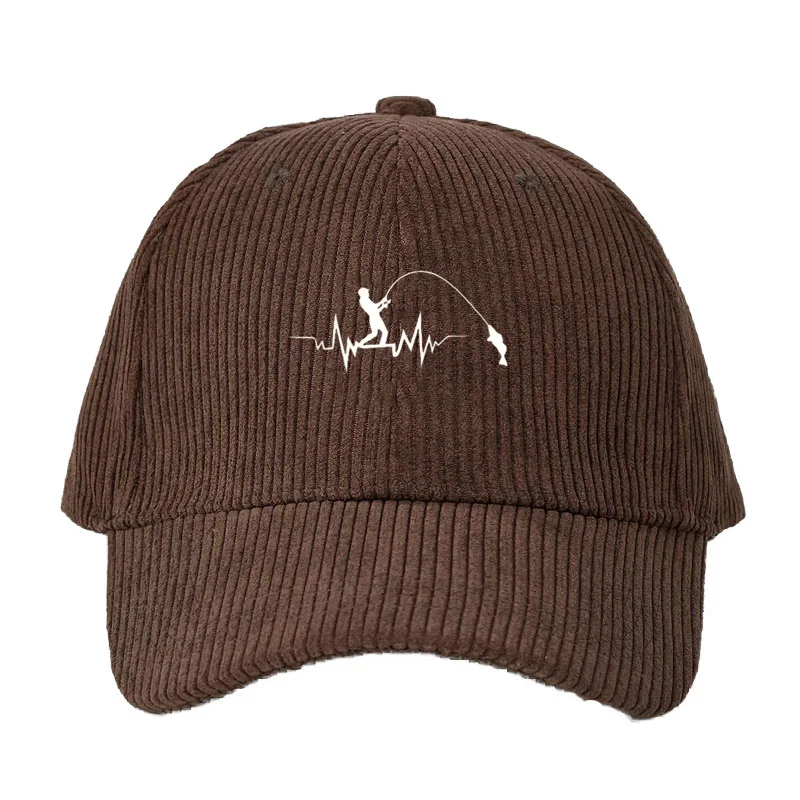 Fishing Hat - Customize Corduroy Baseball Cap Men Women