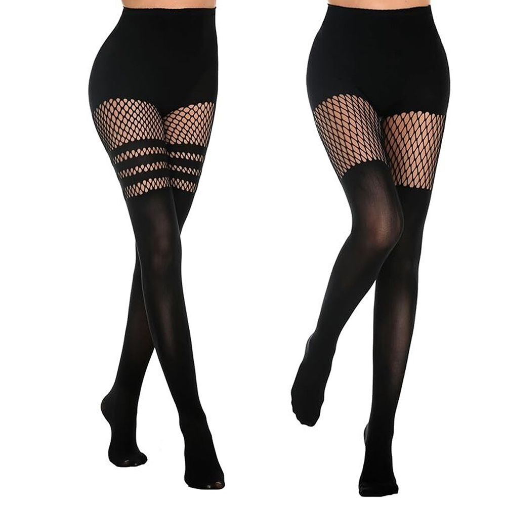 Black Hollow-Out Pantyhose Sus - đánh giá và giá Fishing Socks