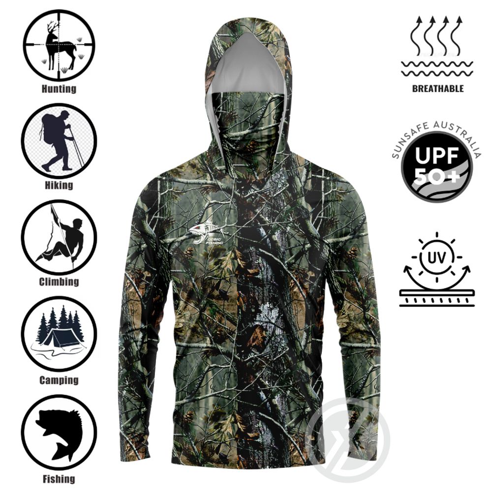 UPF50+ Hooded Fishing Shirt Bu - đánh giá và giá Fishing Hoodie
