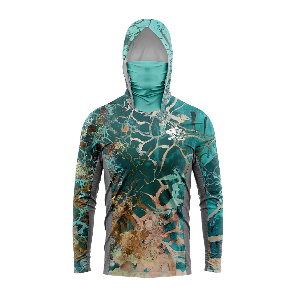 UPF50+ Hooded Fishing Shirt Bu - đánh giá và giá Fishing Hoodie