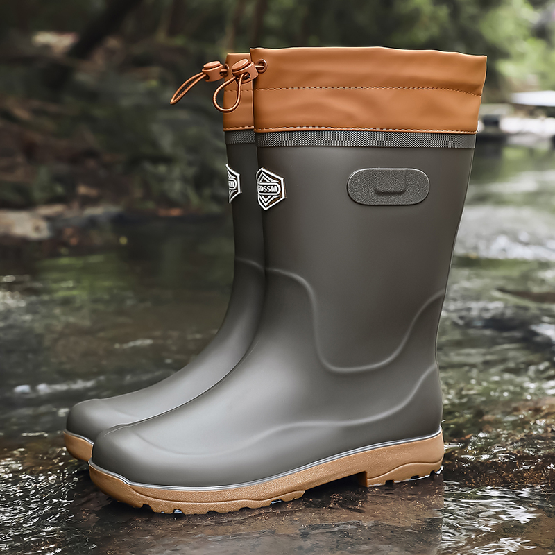 Men's high-top casual rain boo - đánh giá và giá Fishing Boots