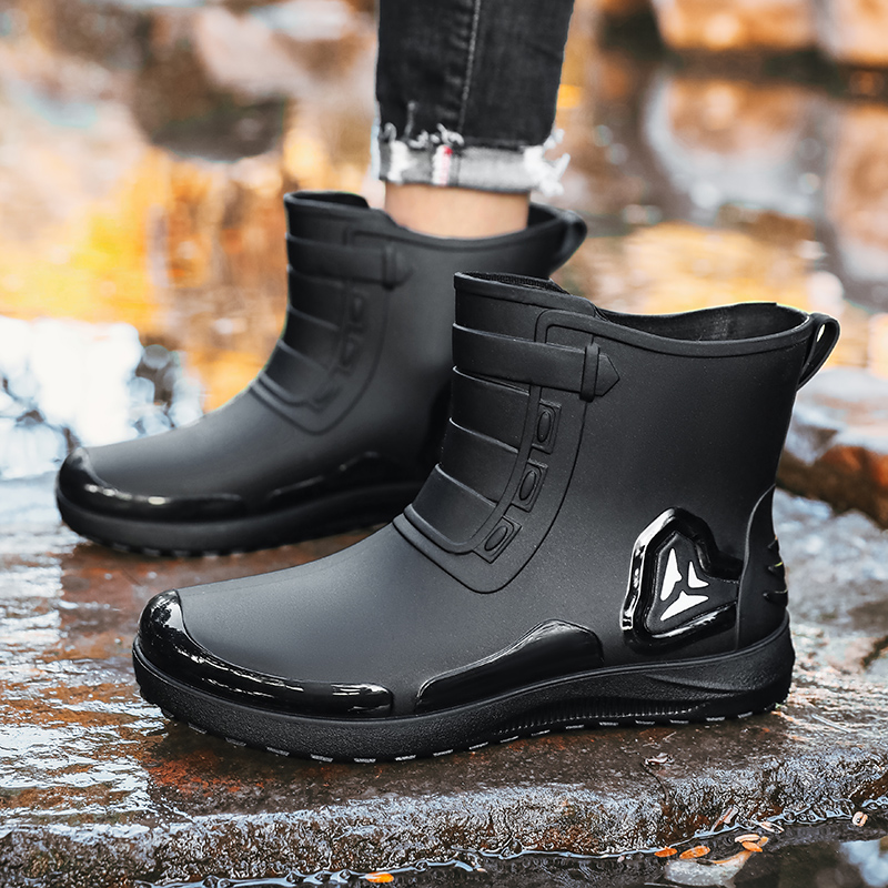 Men's casual rain boots four s - đánh giá và giá Fishing Boots